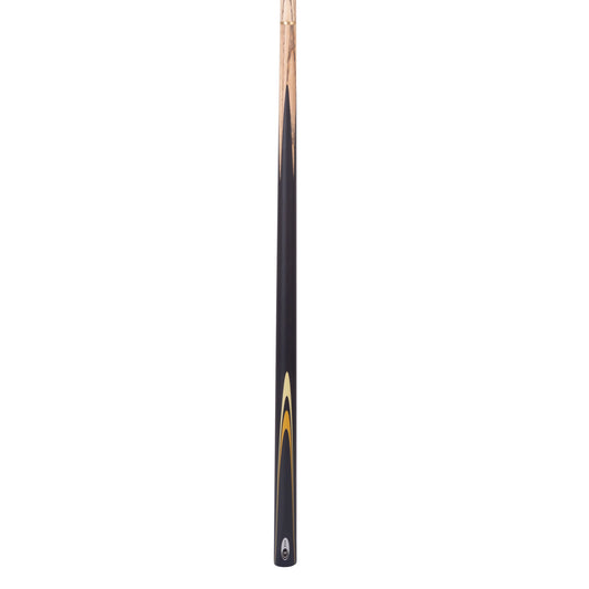 BCE Protege Series Christophe Lambert - 2 - 2 Piece Snooker/Pool Cue - 9.5mm Tip - 145cm - Black/Natural/Yellow