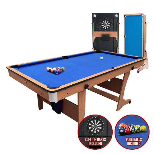 BCE 2 in 1 6ft Vertical Folding Pool Table - BCE CUE SPORTS