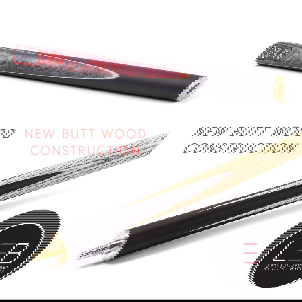 BCE Black Series Mark Selby 3 Piece Snooker/Pool Cue and Case Set - 3 - BCE CUE SPORTS