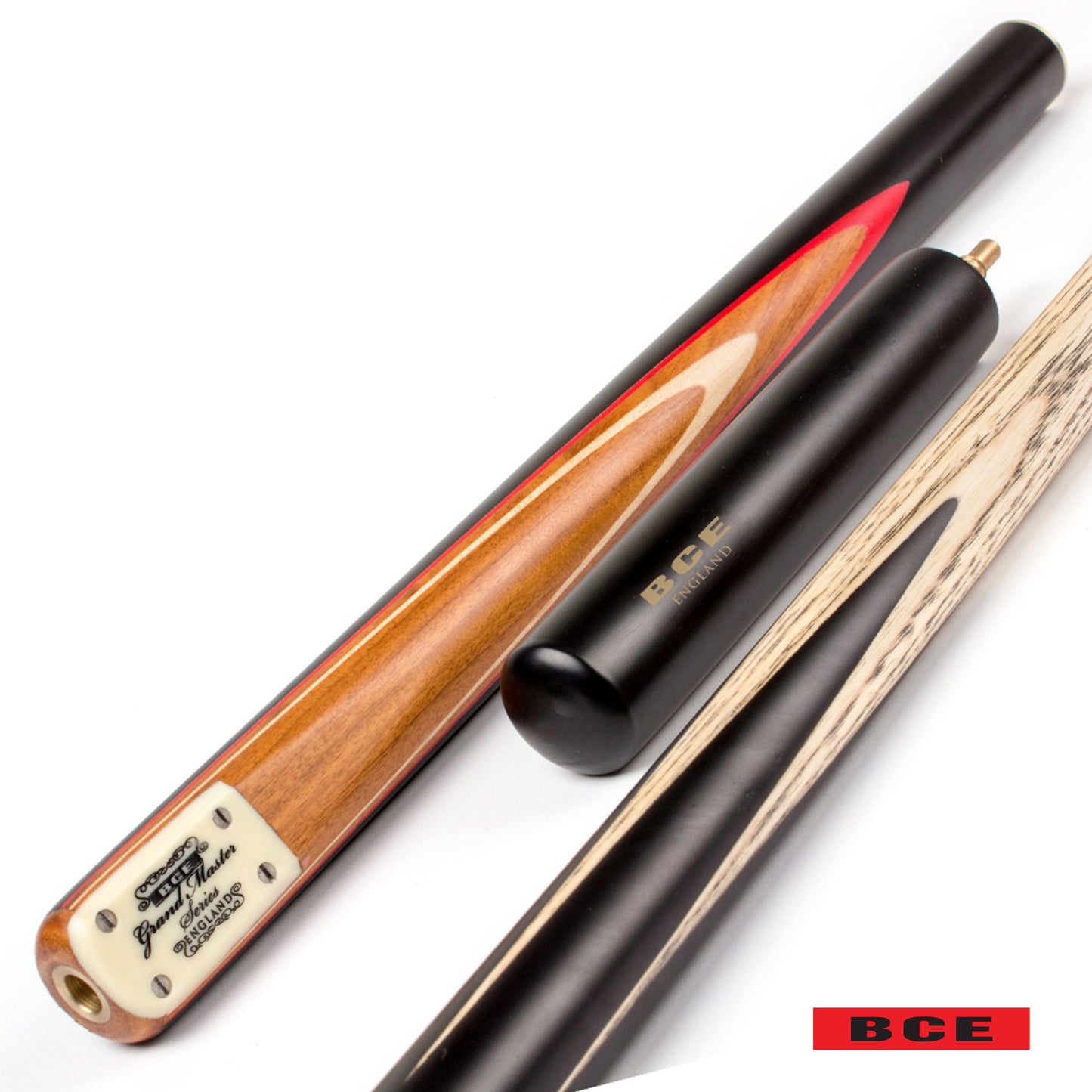 BCE 3 Piece Grand Master Series - 3/4 Cut Snooker/Pool Cue | Cue Amnesty Exclusive