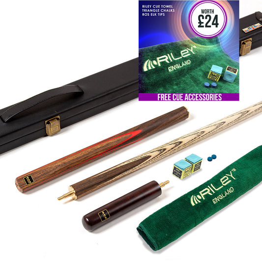 BCE England Series 3 Piece Snooker/Pool Cue and Case Set - 1