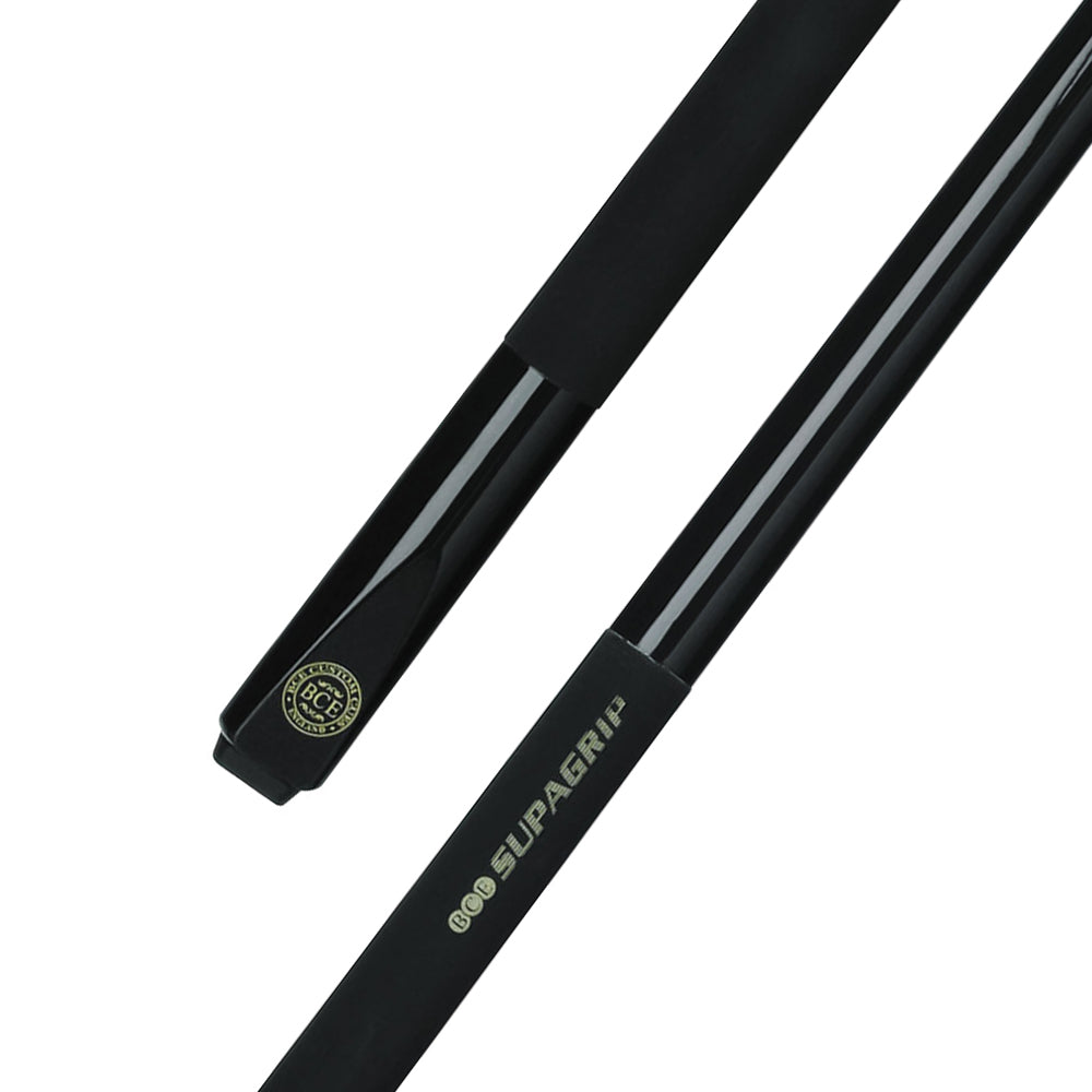 BCE Black - Supagrip Snooker/Pool Cue - Simulated Graphite Shaft