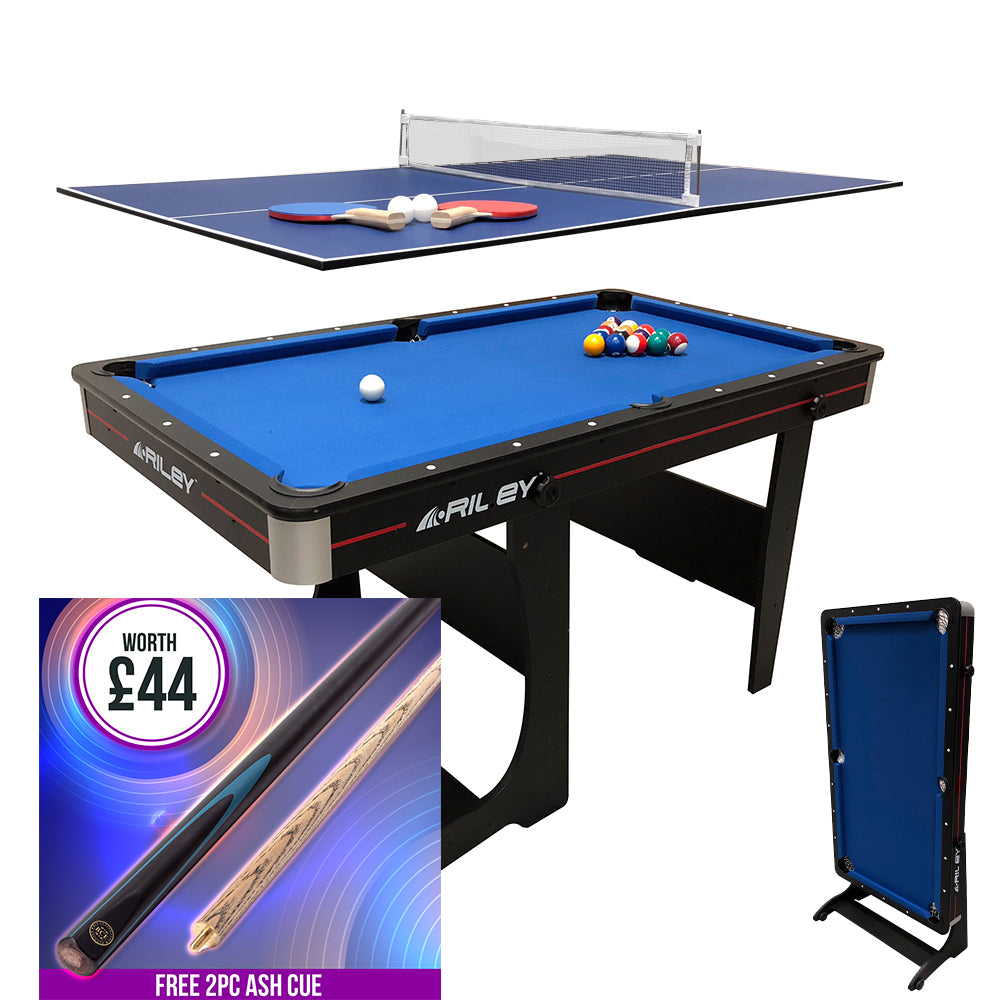 Riley 2 in 1 5ft Vertical Folding Pool Table