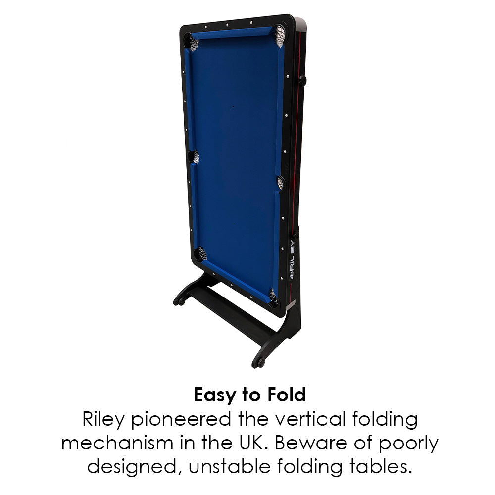 Riley 2 in 1 5ft Vertical Folding Pool Table - BCE CUE SPORTS