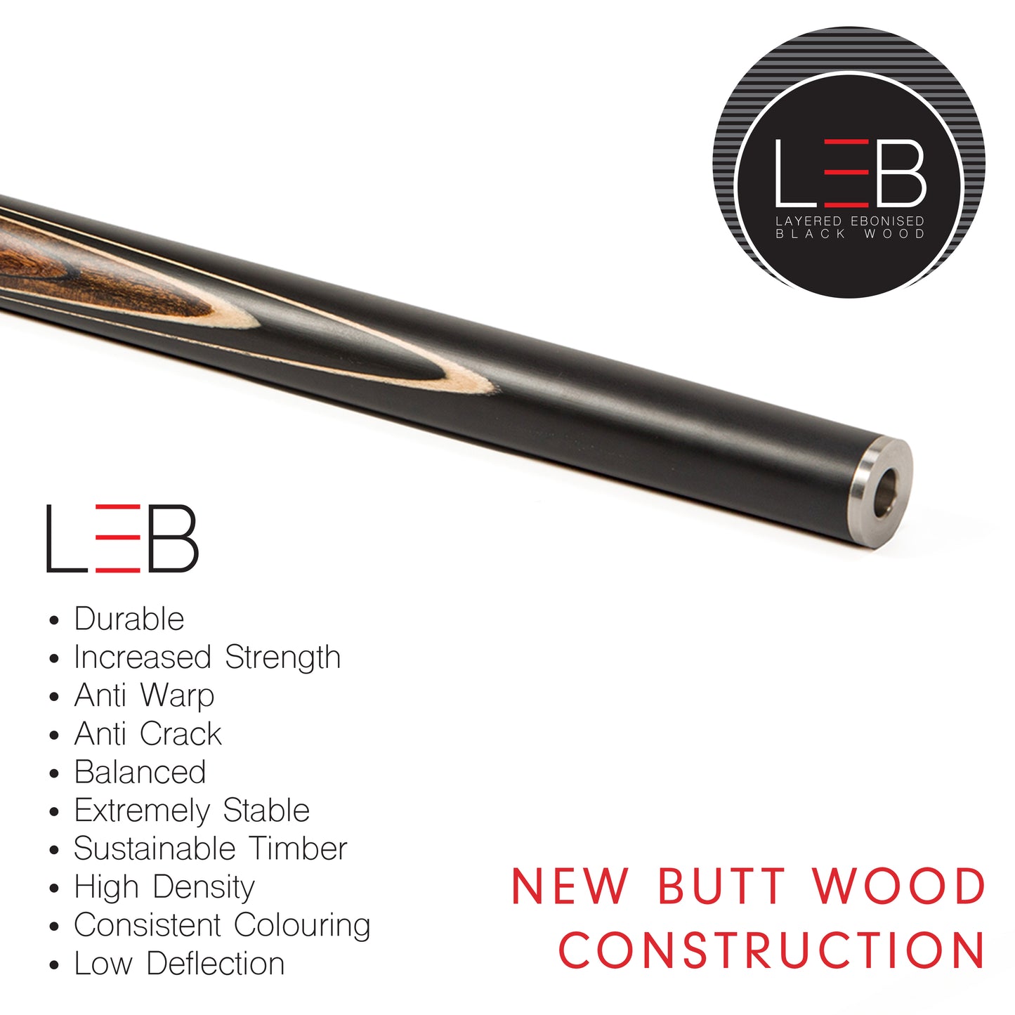 BCE Christophe Lambert 8 Ball Pool Cue and Case Set - 3