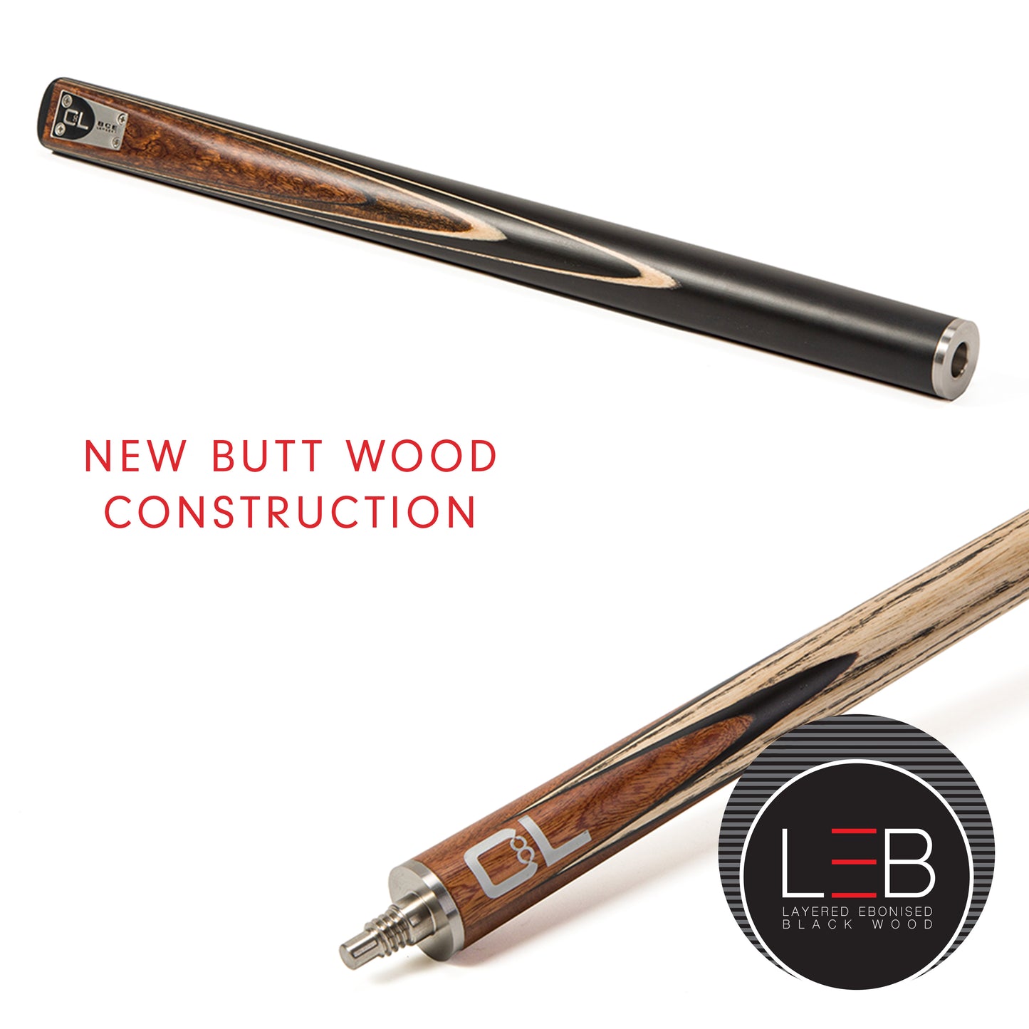 BCE Christophe Lambert 8 Ball Pool Cue and Case Set - 3