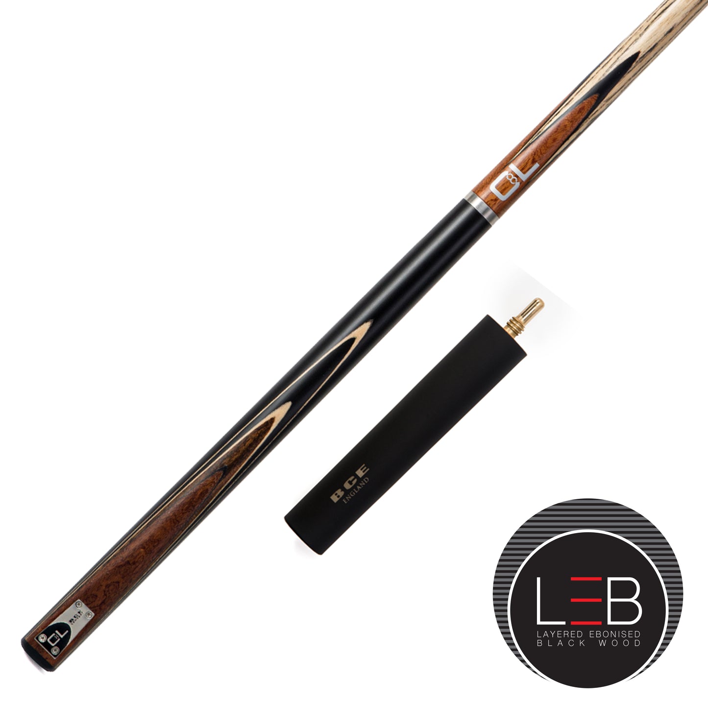 BCE Christophe Lambert 8 Ball Pool Cue and Case Set - 3