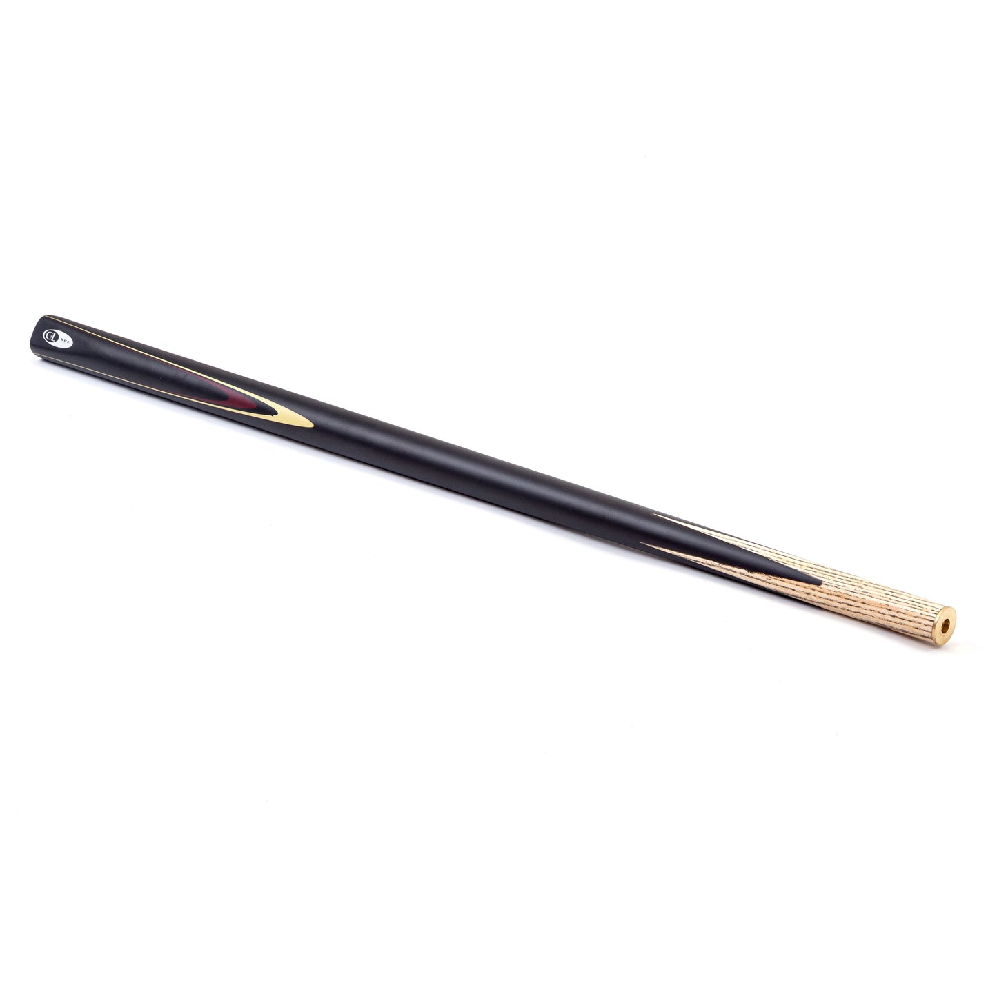 BCE Protege Series Christophe Lambert  - 1 - 2 Piece Snooker/Pool Cue - 9.5mm Tip - 145cm - Black/Natural/Burgundy