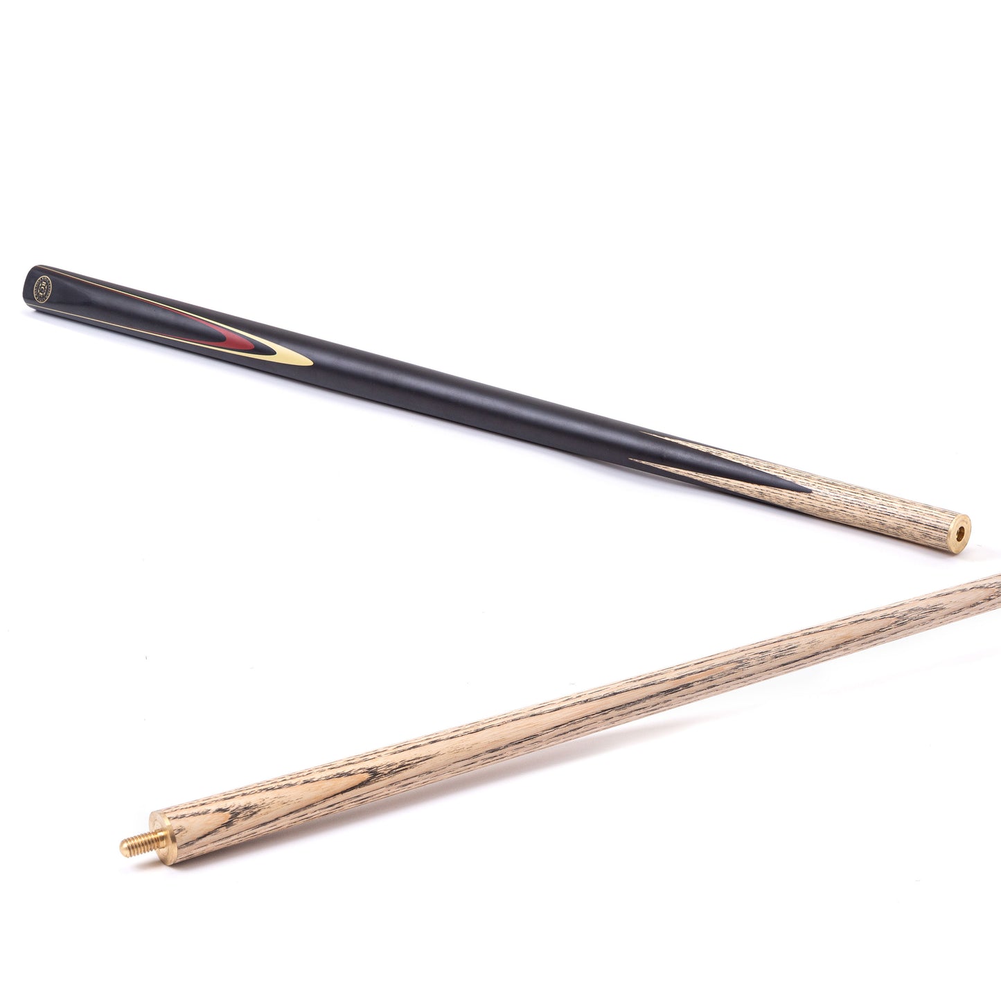 BCE Protege Series - 3 - 2 Piece Snooker/Pool Cue - 9.5mm Tip - 145cm - Black/Natural/Red