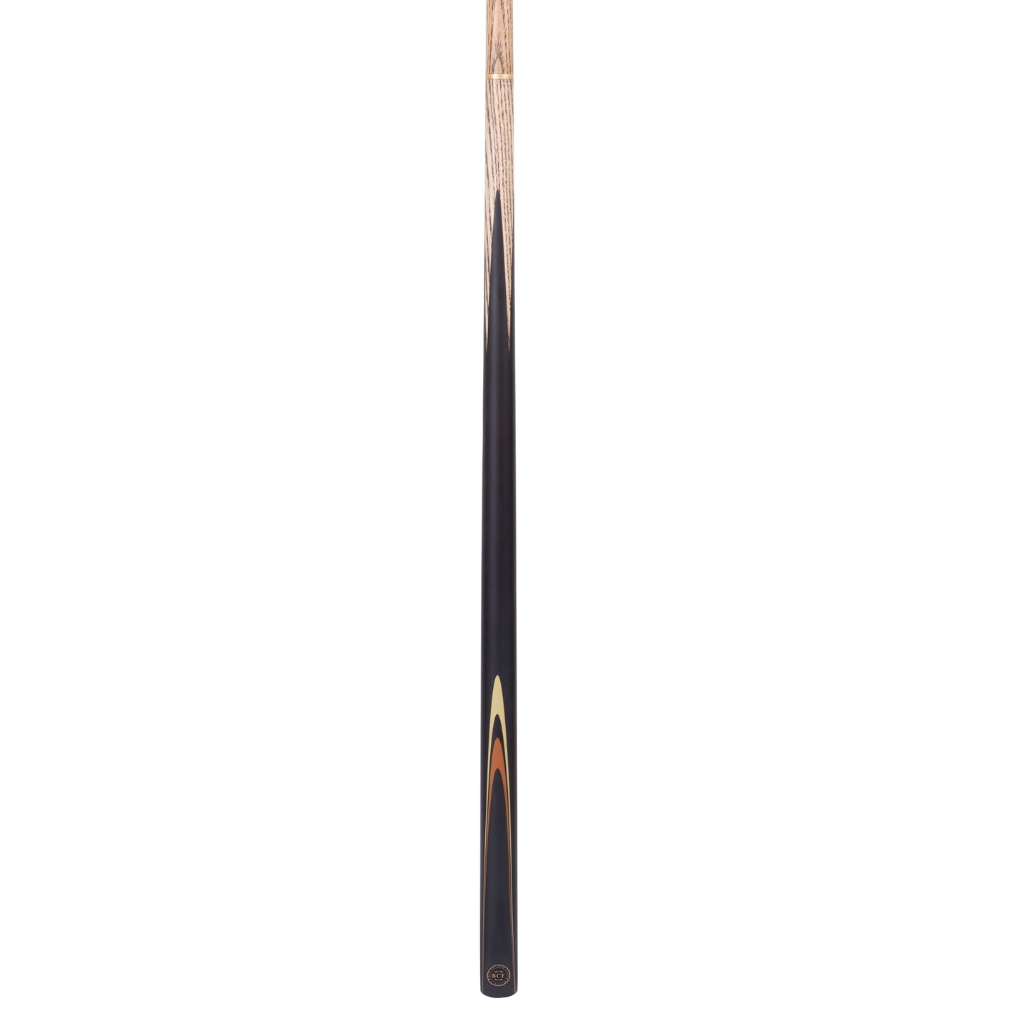 BCE Protege Series - 4 - 2 Piece Snooker/Pool Cue - 9.5mm Tip - 145cm - Black/Natural/Orange