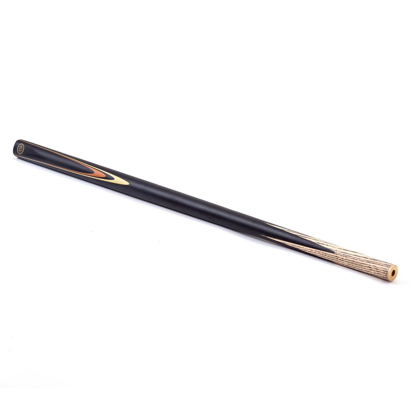 BCE Protege Series - 4 - 2 Piece Snooker/Pool Cue - 9.5mm Tip - 145cm - Black/Natural/Orange