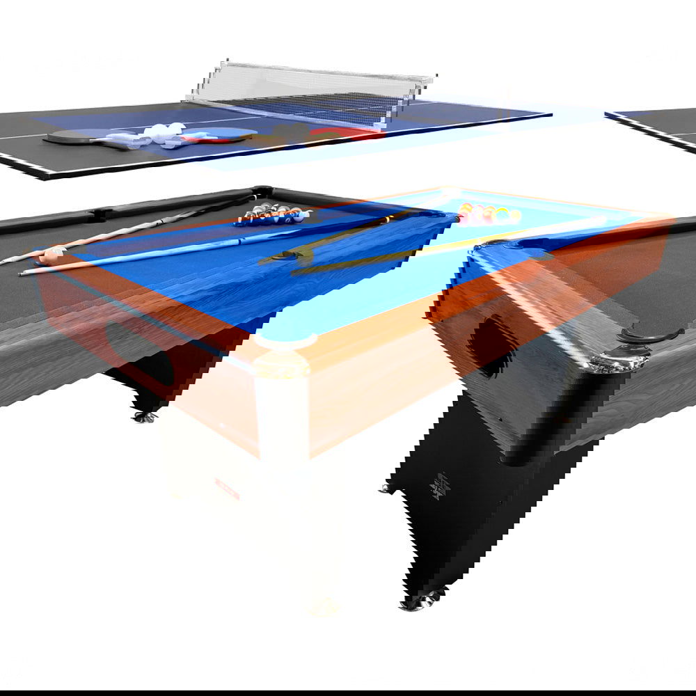 BCE 2 in 1 6ft American Pool Table with Ball Return System - BCE CUE SPORTS