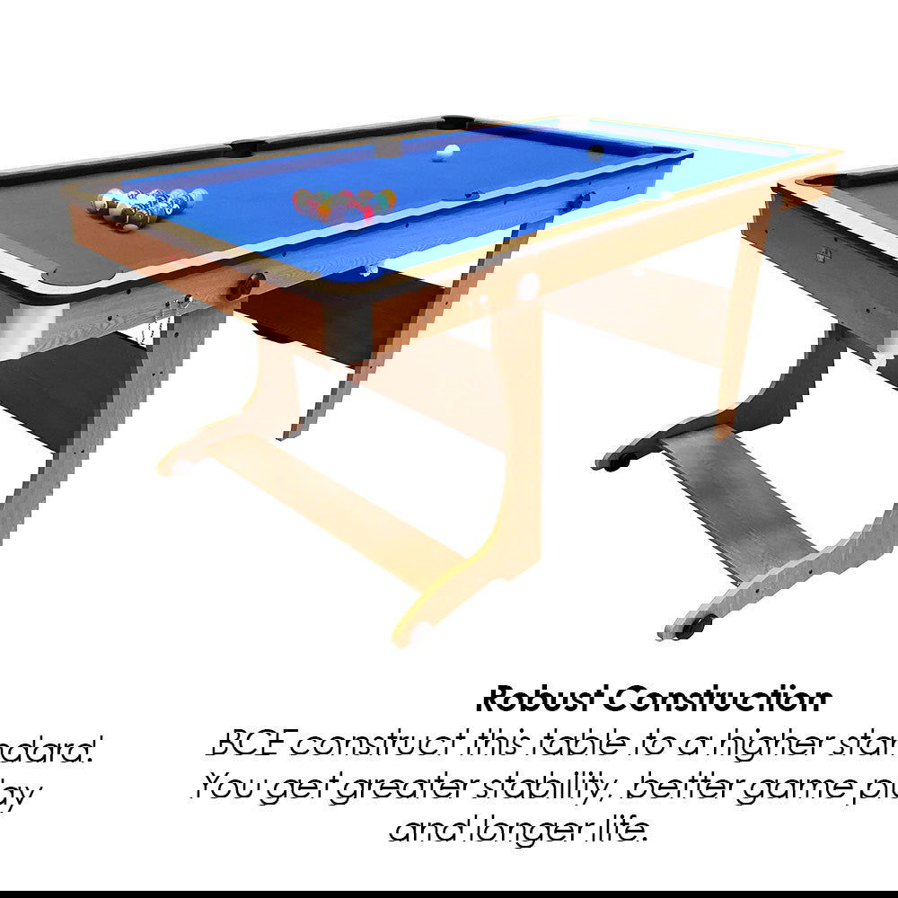 BCE 2 in 1 6ft Vertical Folding Pool Table - BCE CUE SPORTS