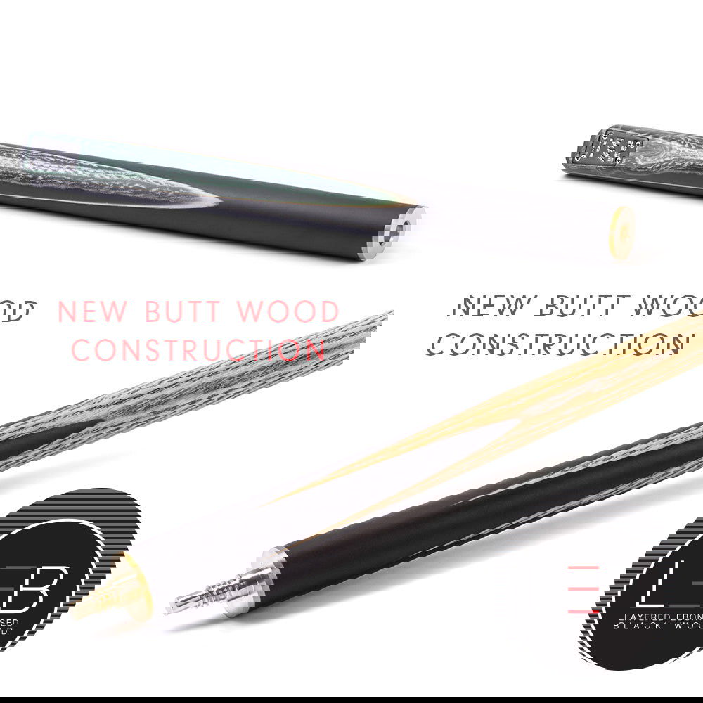 BCE Black Series Mark Selby 3 Piece Snooker/Pool Cue and Case Set - 2 - BCE CUE SPORTS