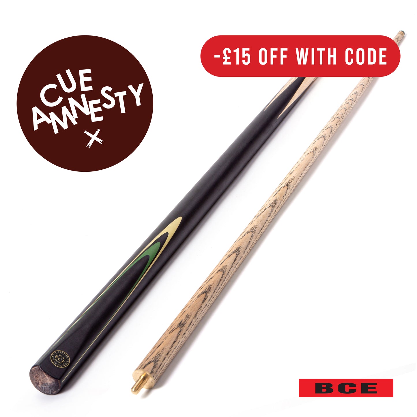 BCE Protege Series - 2 - 2 Piece Snooker/Pool Cue | Cue Amnesty Exclusive