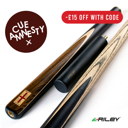 Riley England Series - 1 - 3/4 Cut Snooker/Pool Cue | Cue Amnesty Exclusive