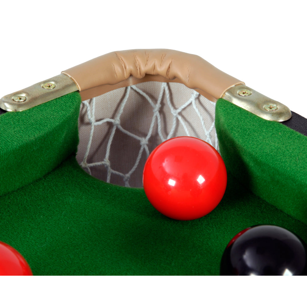 Riley 6ft 3 in 1 Folding Snooker Table - Snooker, Pool and Dartboard - Black/Wood Effect with Green Cloth - Folds Vertically