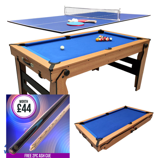 BCE Razor 2 in 1 5ft Fold Flat Pool Table