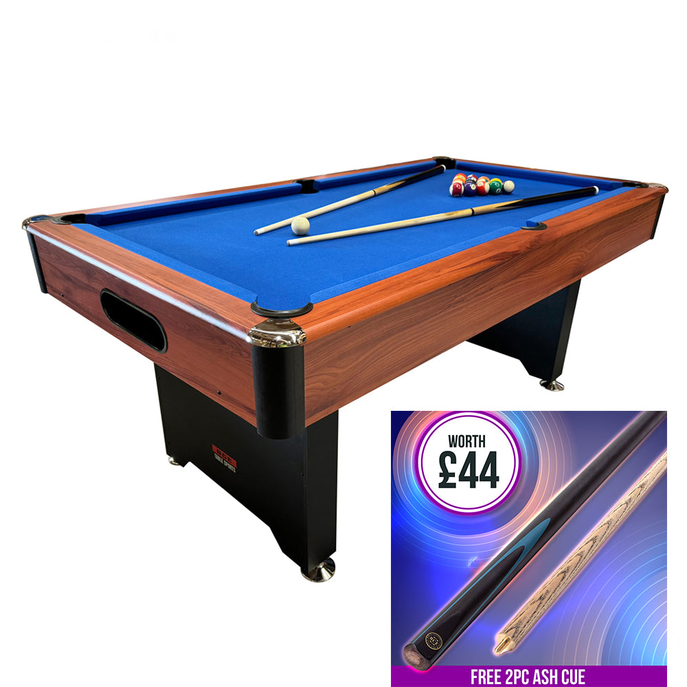 BCE 6ft American Pool Table with Ball Return System