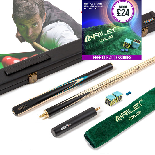 Riley ROS Series 3 Piece Snooker/Pool Cue and Case Set - 1