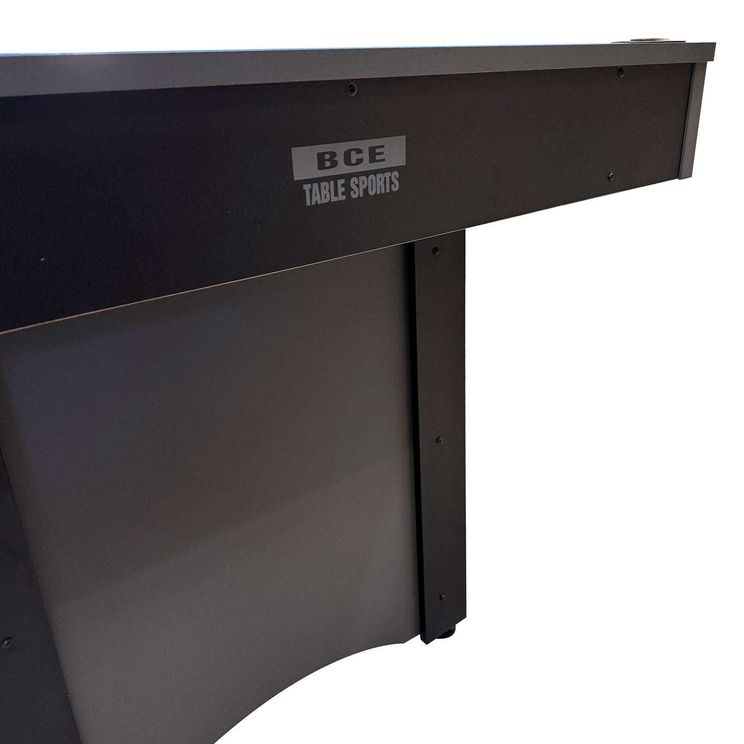 BCE 6ft Snooker/Pool Table - Black/Grey Effect with Blue Cloth - Fixed Leg