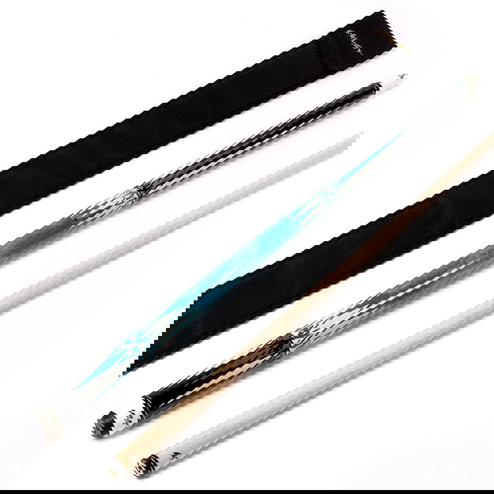 Riley 2 Piece American Pool Cue and Sleeve Set - 1 - BCE CUE SPORTS