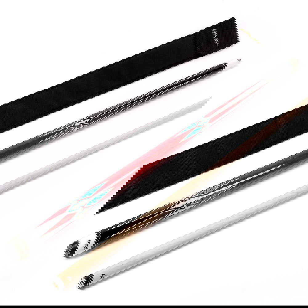 Riley 2 Piece American Pool Cue and Sleeve Set - 2 - BCE CUE SPORTS