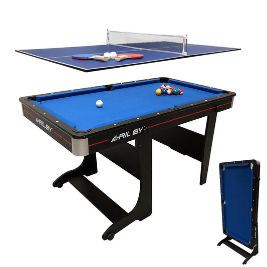 Riley 2 in 1 5ft Vertical Folding Pool Table - BCE CUE SPORTS