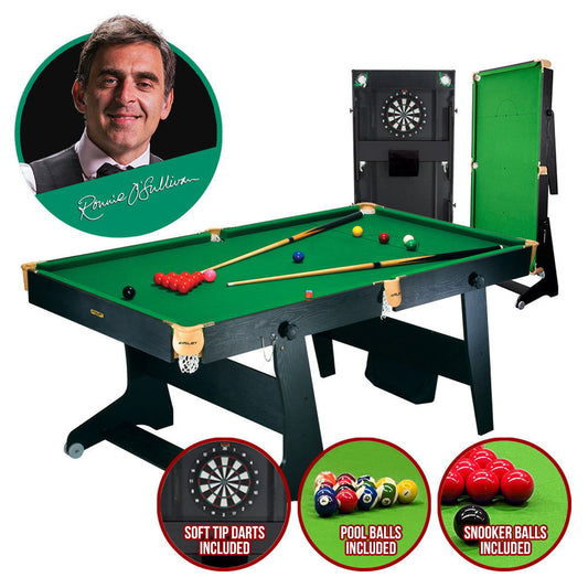 Riley 3 in 1 6ft Vertical Folding Snooker/Pool Table - BCE CUE SPORTS