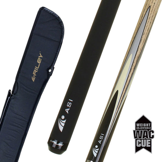 Riley ASi WAC 2 Piece Snooker/Pool Cue and Case Set - BCE CUE SPORTS