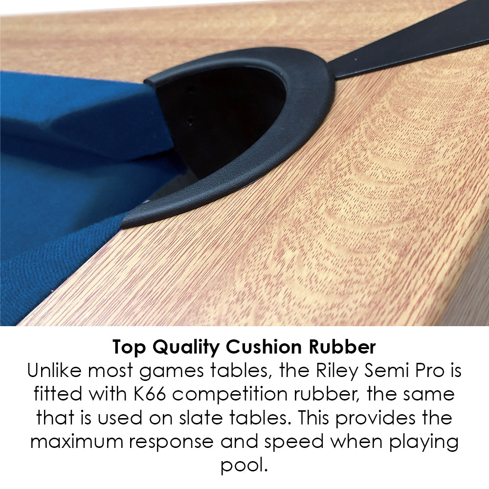 Riley Semi Pro 7ft American Pool Table - Oak