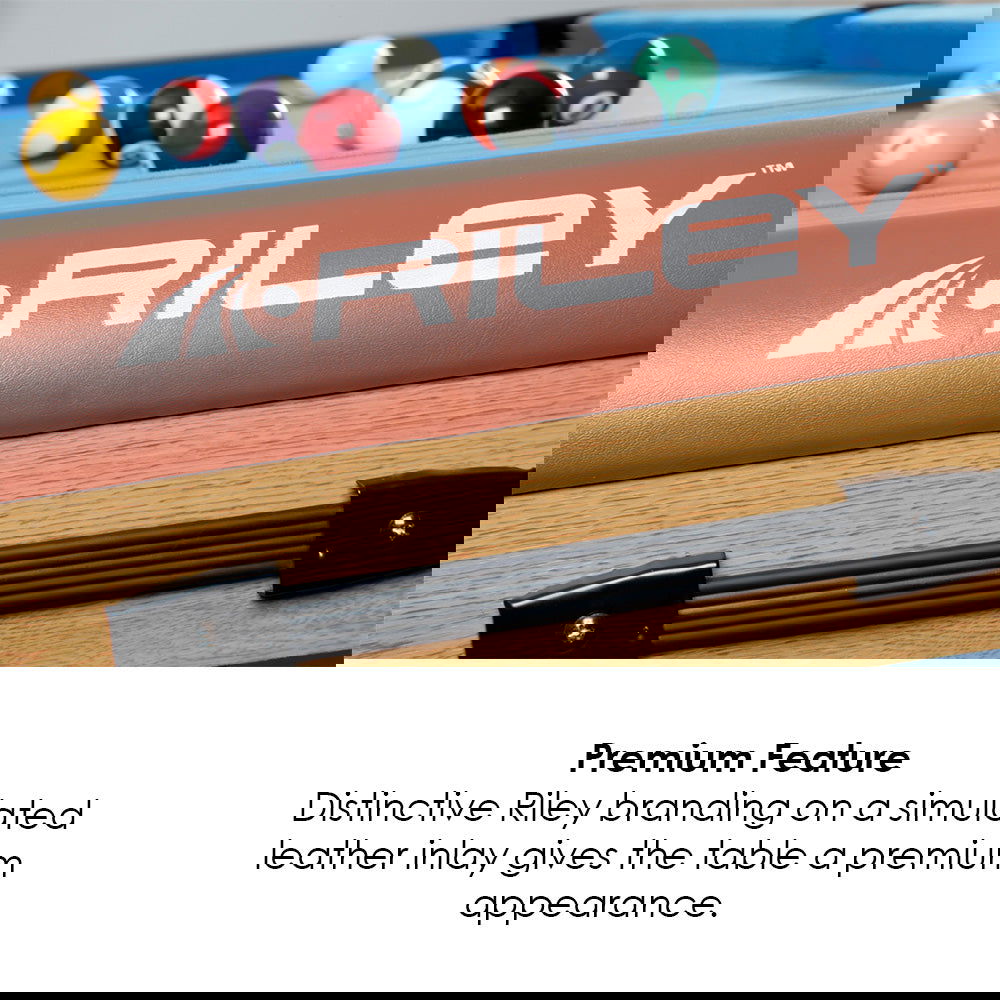 Riley 'W' Series 2 in 1 6ft Fold Flat Pool/Snooker Table - bcetablesports24 - 