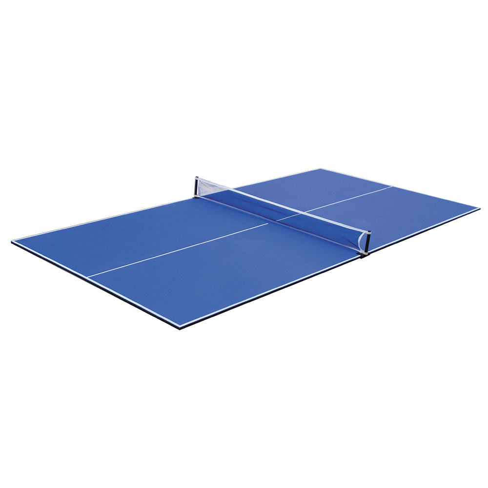 Riley 6ft Folding Snooker and Pool Table - Oak Finish with Blue Cloth - Folds Flat