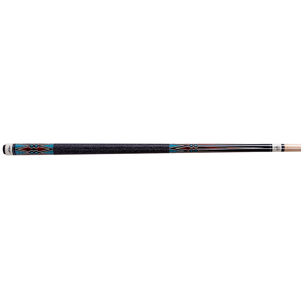 Riley Centurion American Pool Cue - Black - 13mm Tip and Linen Grip Section - 147cm